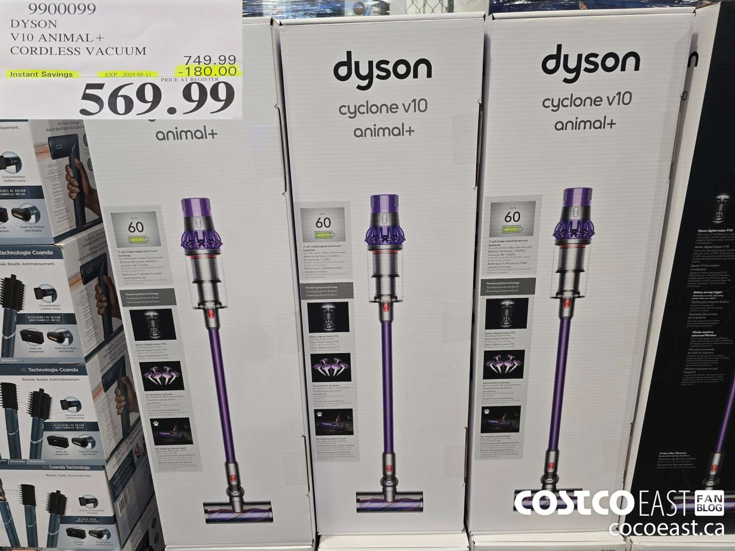 9900099 DYSON VI0 ANIMAL + CORDLESS VACUUM MODEL# 400480-01 ($180.00 INSTANT SAVINGS EXPIRES ON 2025-05-11) $569.99