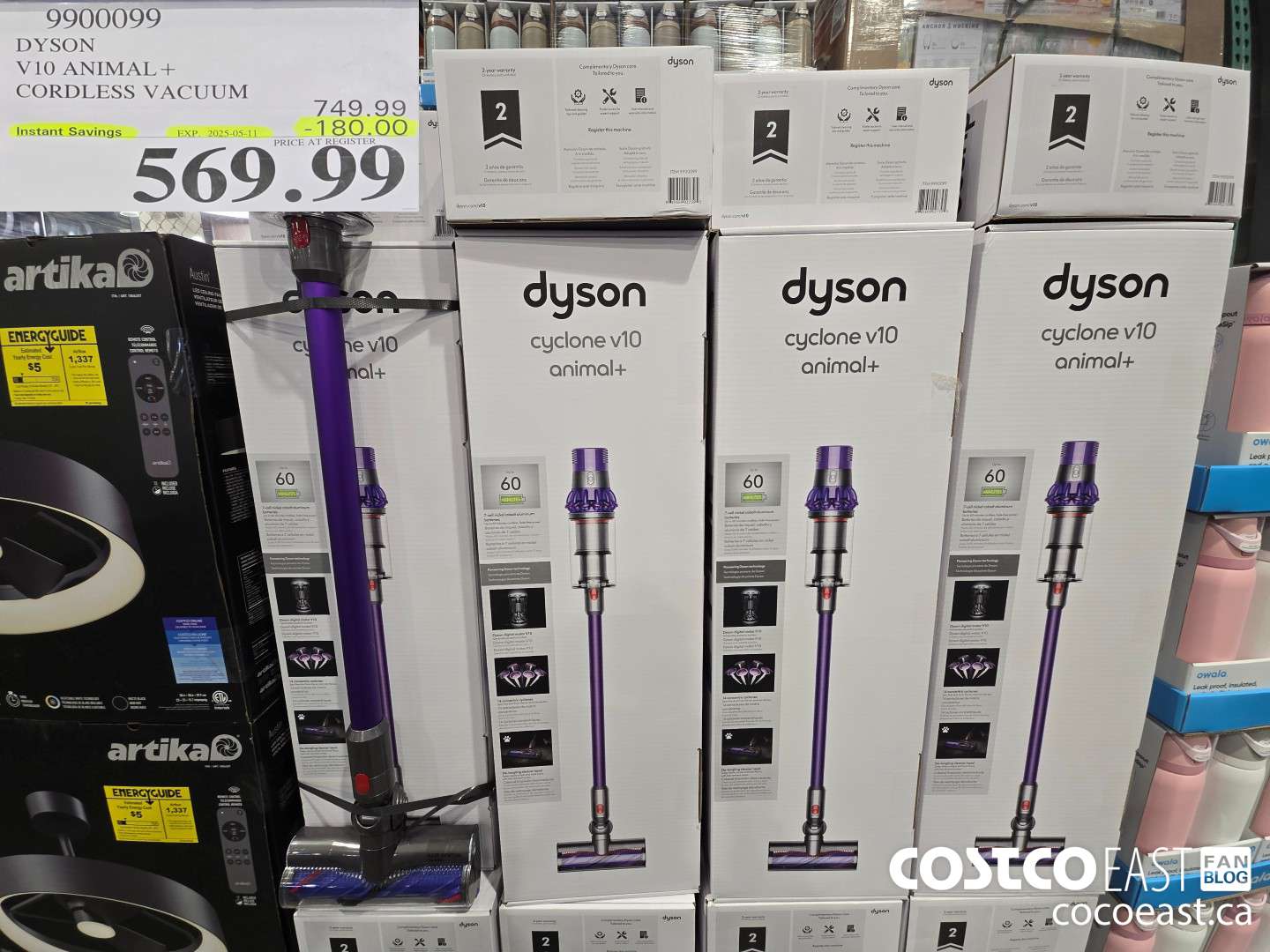 9900099 DYSON VI0 ANIMAL + CORDLESS VACUUM MODEL# 400480-01 ($180.00 INSTANT SAVINGS EXPIRES ON 2025-05-11) $569.99