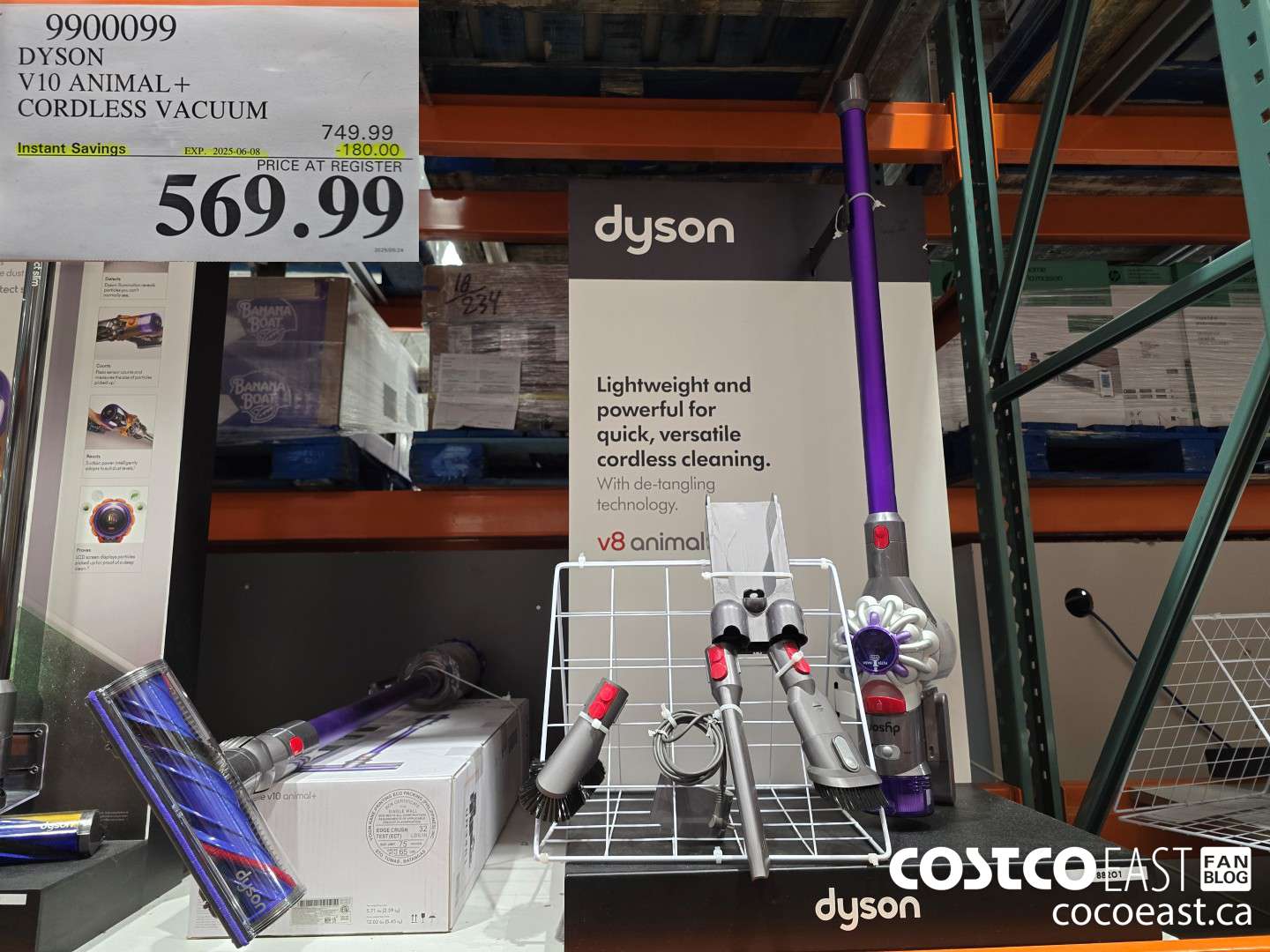 9900099 DYSON VI0 ANIMAL + CORDLESS VACUUM MODEL# 400480-01 ($180.00 INSTANT SAVINGS EXPIRES ON 2025-06-08) $569.99