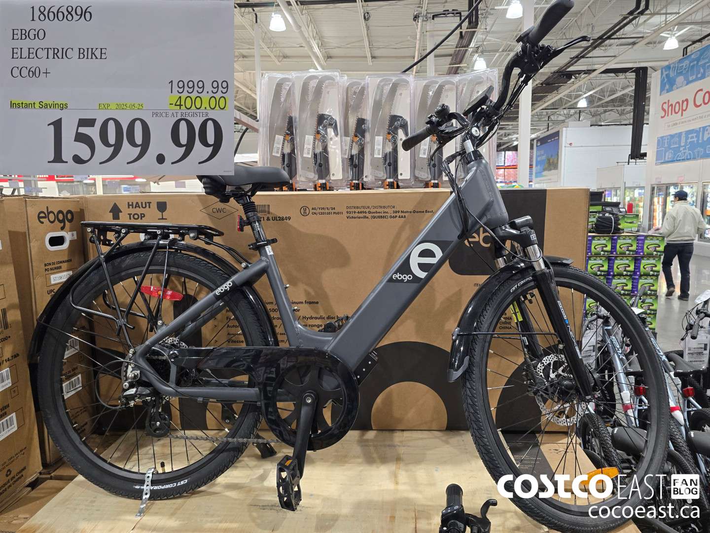 1866896 EBGO ELECTRIC BIKE CC60+ ($400.00 INSTANT SAVINGS EXPIRES ON 2025-05-25) $1599.99