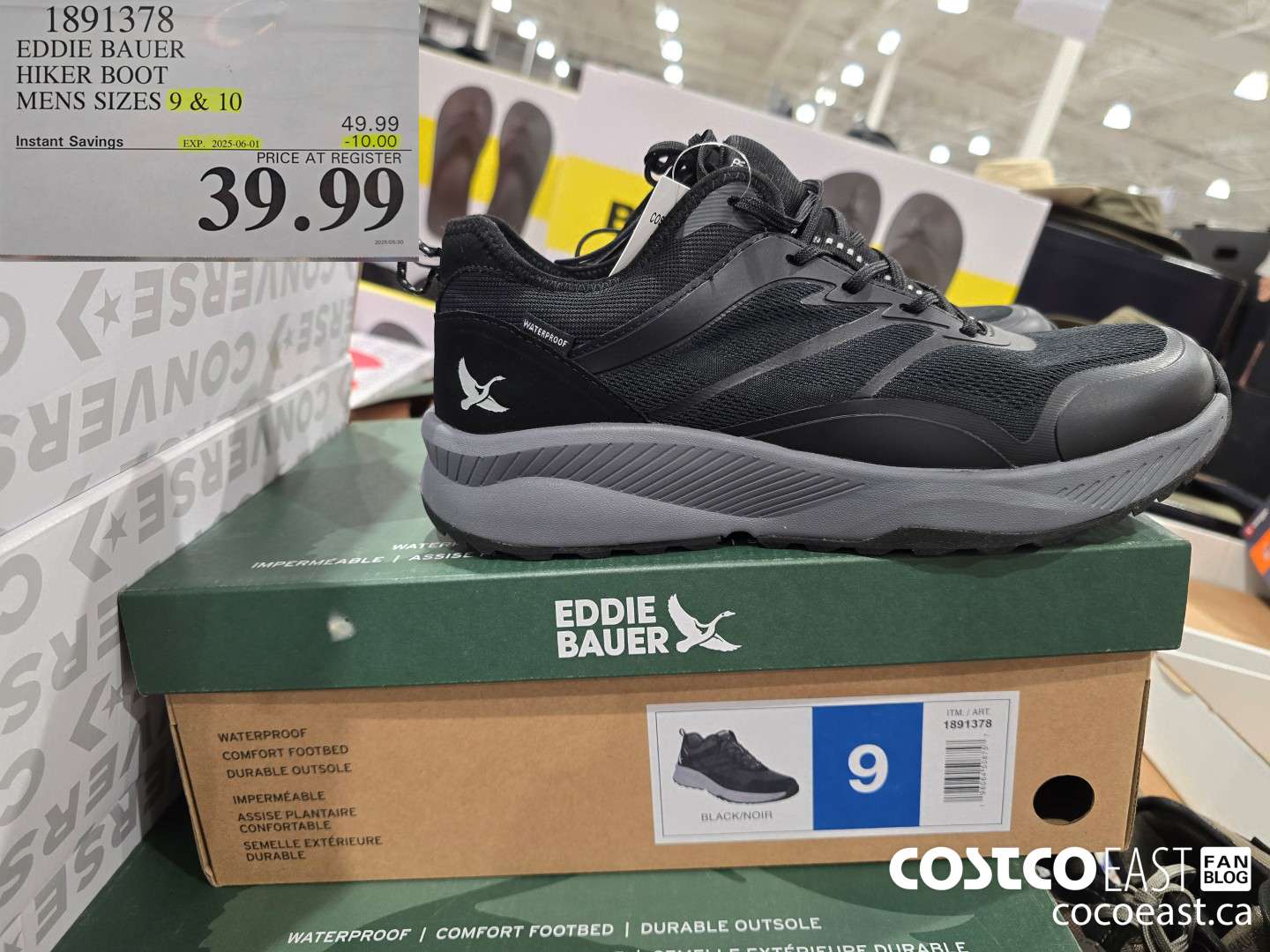 1891378 EDDIE BAUER HIKER BOOT MENS SIZES 9 & 10 ($10.00 INSTANT SAVINGS EXPIRES ON 2025-06-01) $39.99