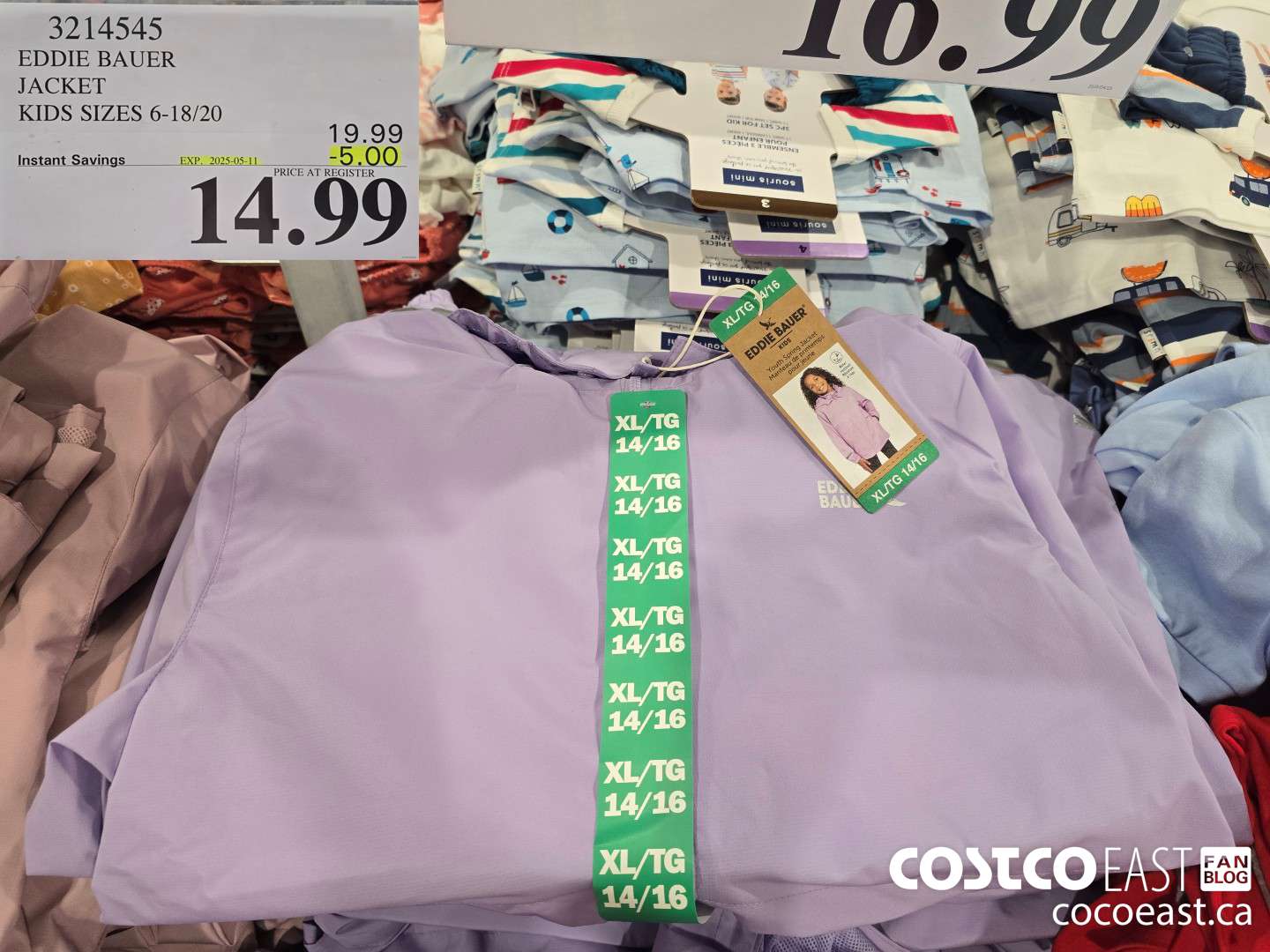 3214545 EDDIE BAUER JACKET KIDS SIZES 6-18/20 ($5.00 INSTANT SAVINGS EXPIRES ON 2025-05-11) $14.99