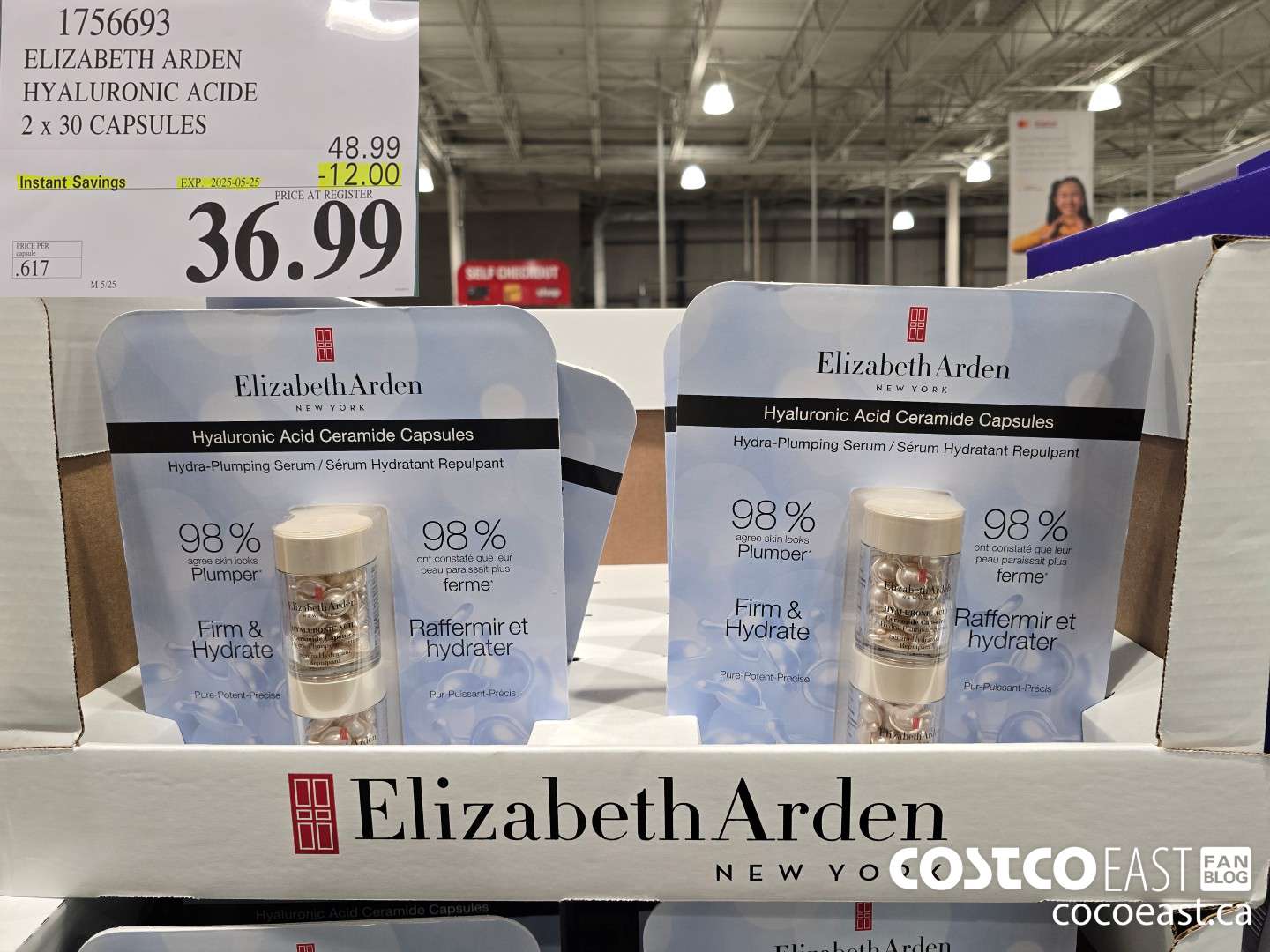 1756693 ELIZABETH ARDEN HYALURONIC ACID 2 x 30 CAPSULES ($12.00 INSTANT SAVINGS EXPIRES ON 2025-05-25) $36.99