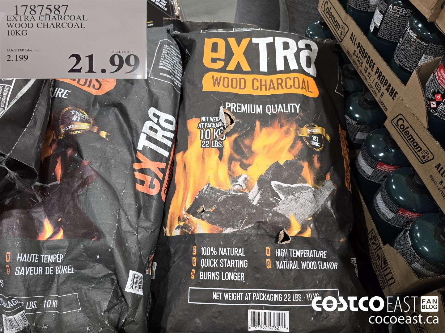 1787587 EXTRA CHARCOAL WOOD CHARCOAL 10KG $21.99