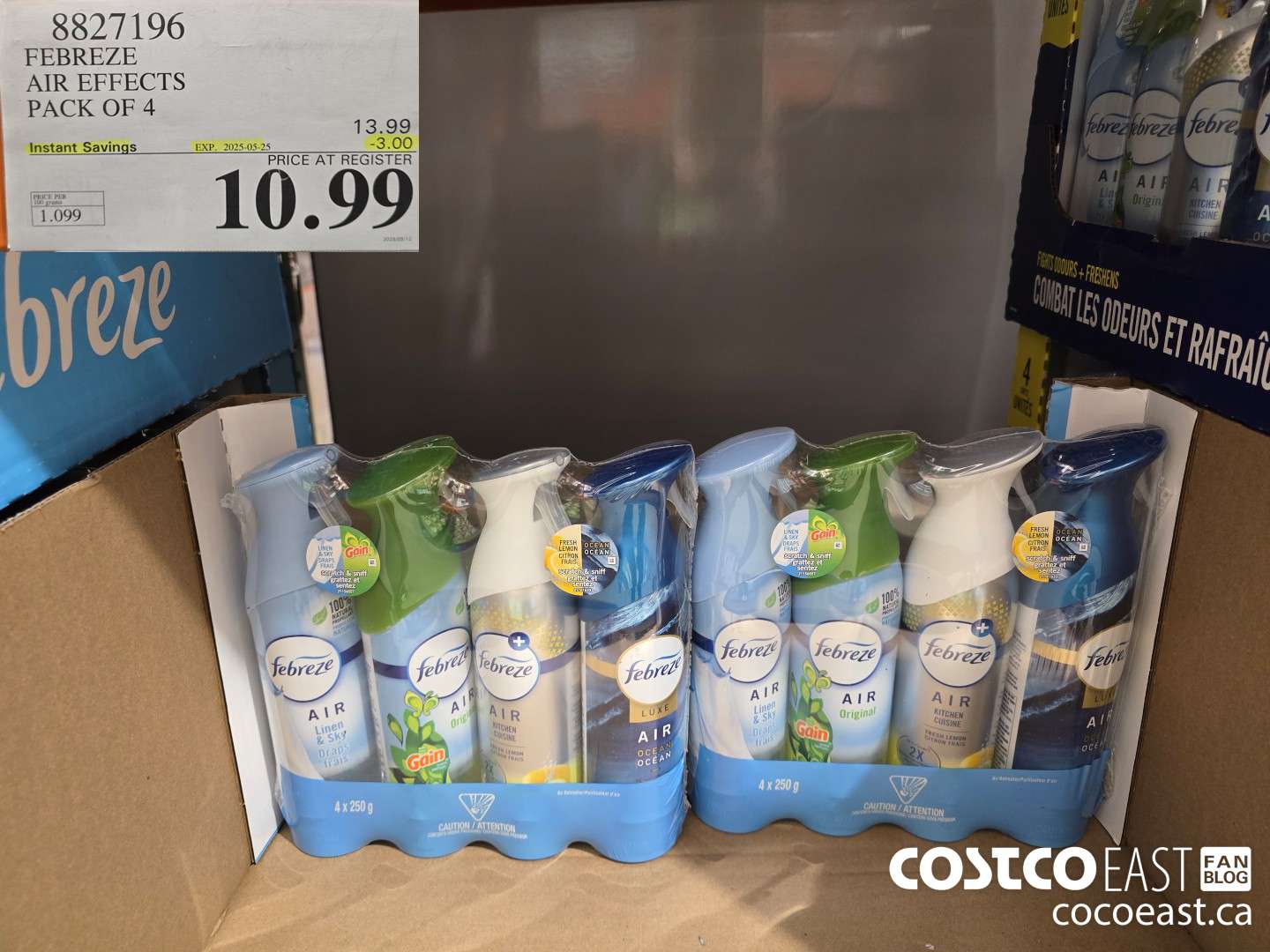 8827196 FEBREZE AIR EFFECTS PACK OF 4 ($3.00 INSTANT SAVINGS EXPIRES ON 2025-05-25) $10.99
