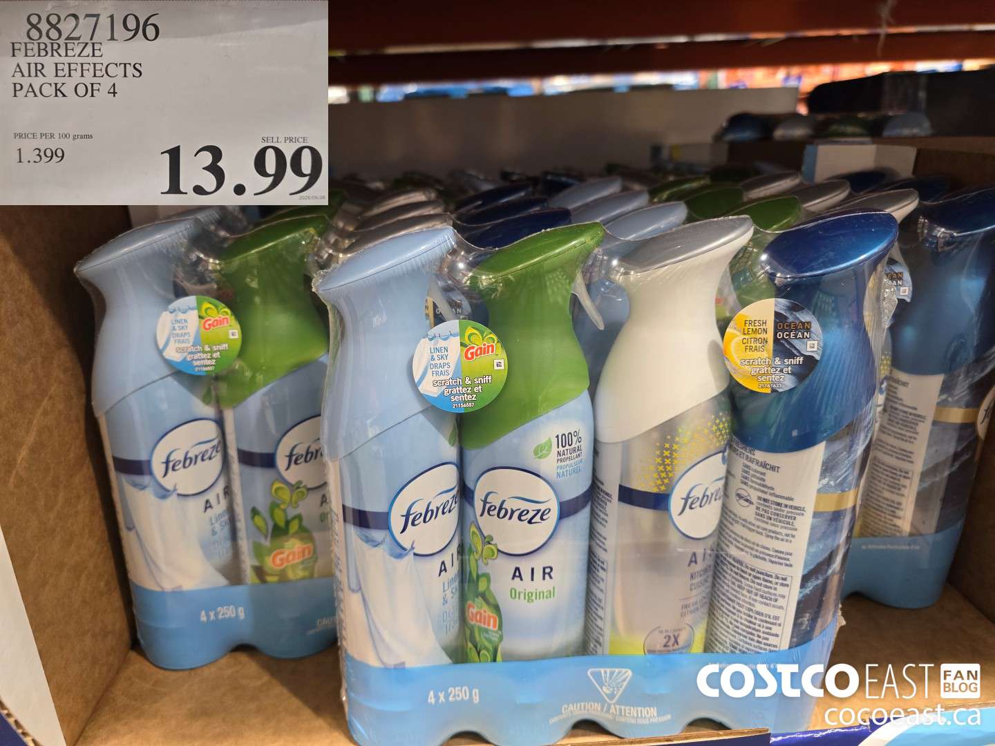 8827196 FEBREZE AIR EFFECTS PACK OF 4 $13.99