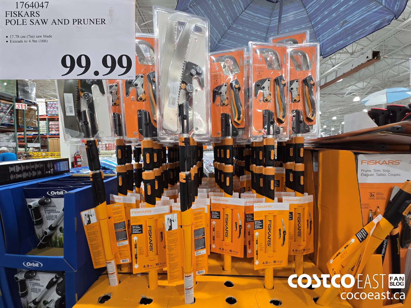 1764047 FISKARS POLE SAW AND PRUNER $99.99