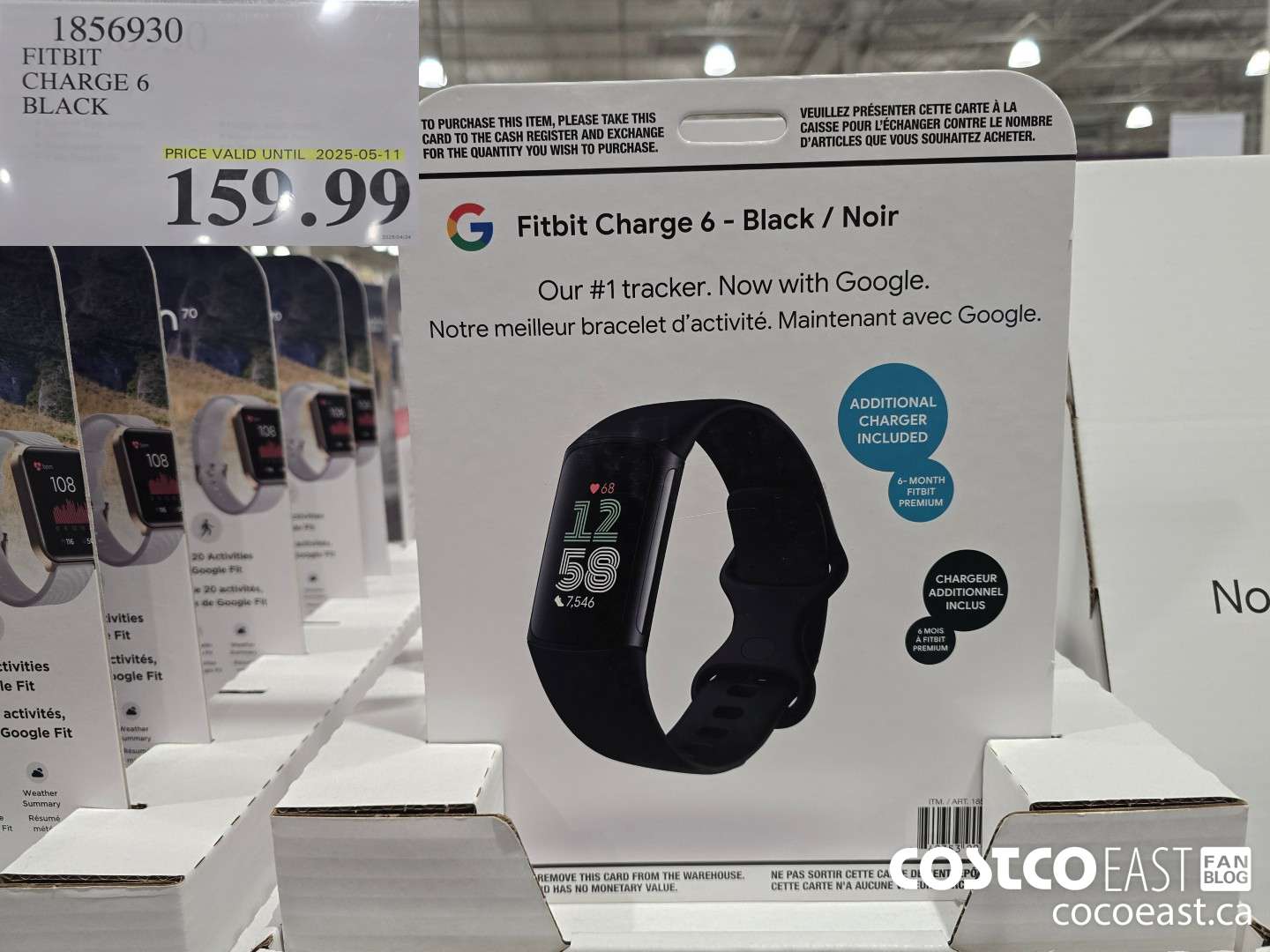 1856930 FITBIT CHARGE 6 BLACK $159.99