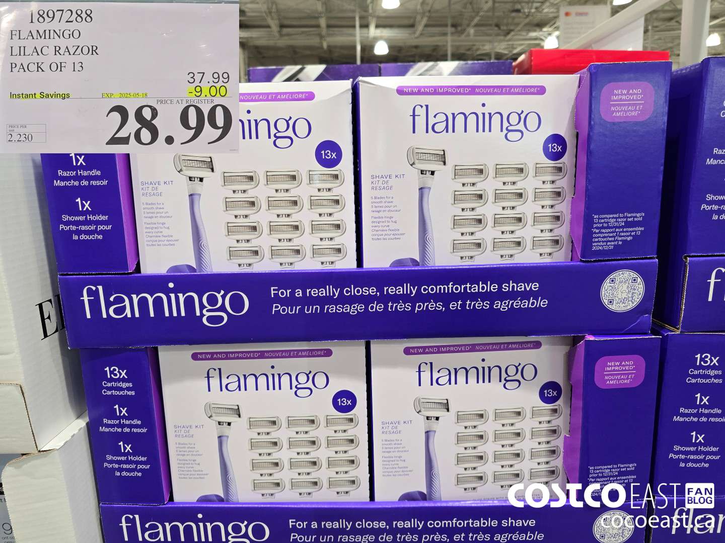 1897288 FLAMINGO LILAC RAZOR PACK OF 13 ($9.00 INSTANT SAVINGS EXPIRES ON 2025-05-18) $28.99