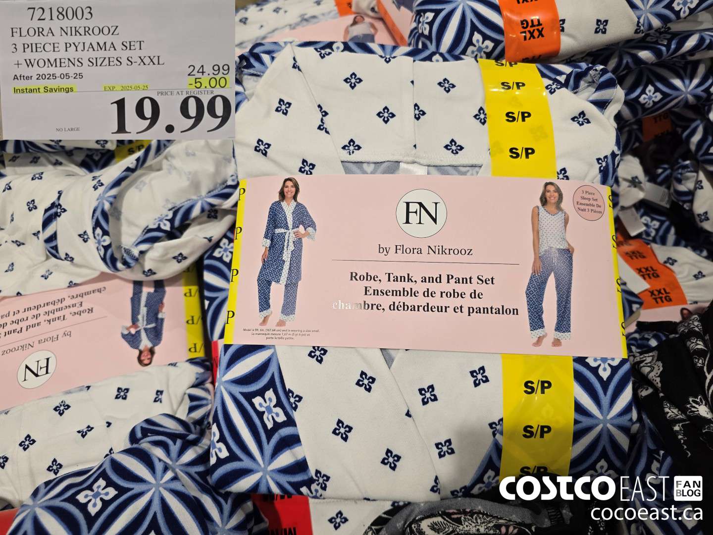 7218003 FLORA NIKROOZ 3 PIECE PYJAMA SET + WOMENS SIZES S-XXL ($5.00 INSTANT SAVINGS EXPIRES ON 2025-05-25) $19.99