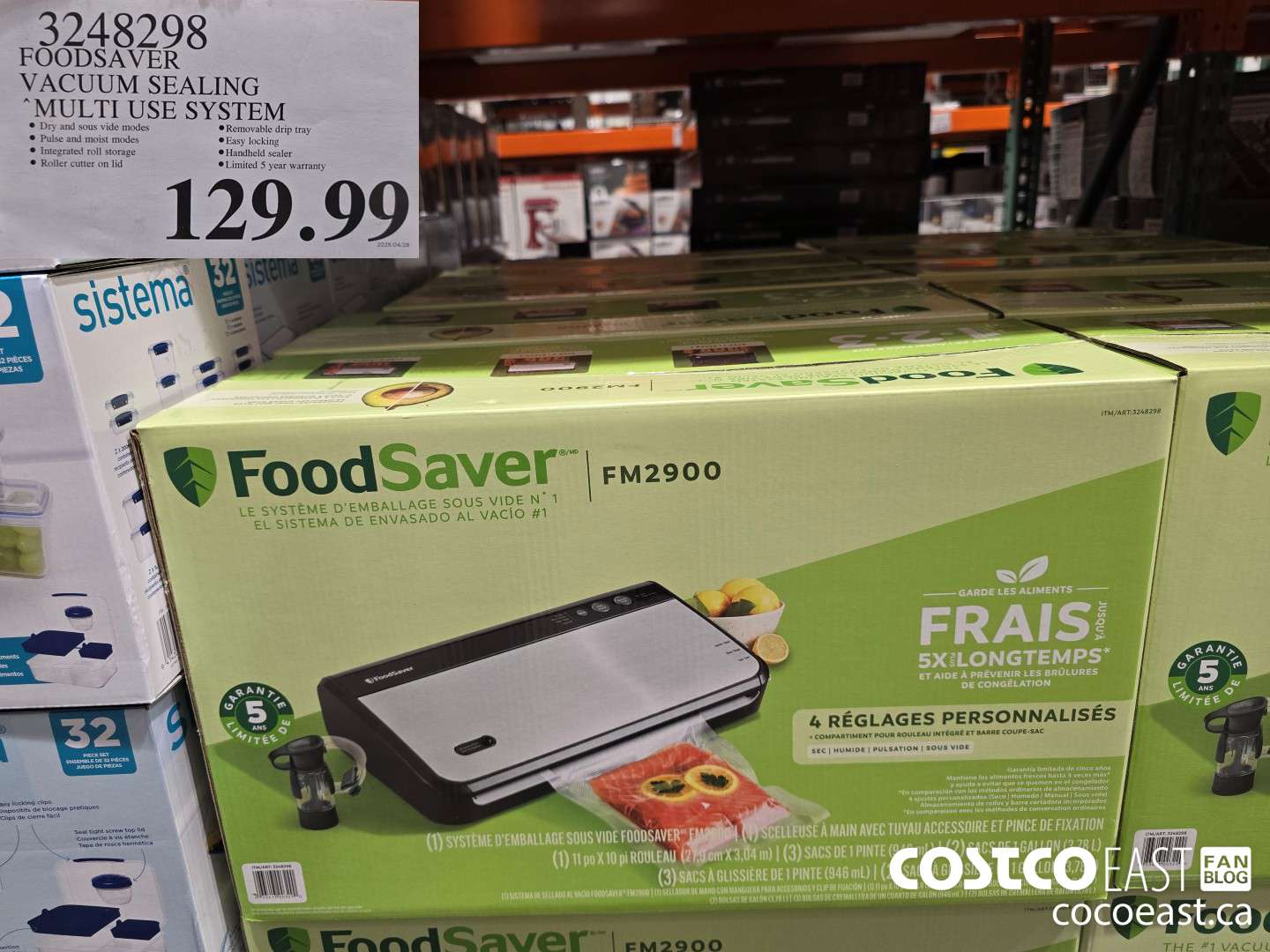3248298 FOODSAVER VACUUM SEALING MULTI USE SYSTEM $129.99