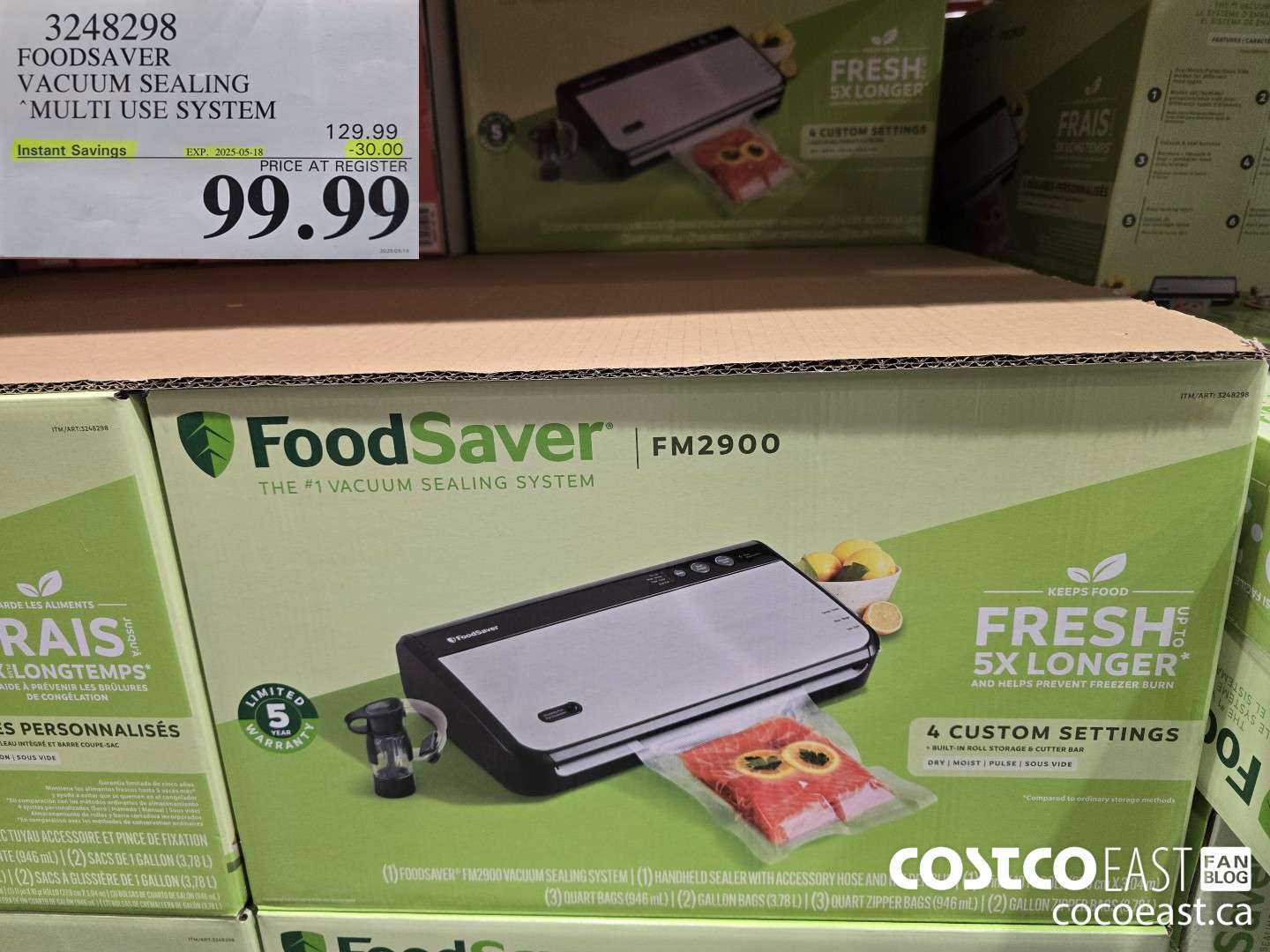 3248298 FOODSAVER VACUUM SEALING MULTI USE SYSTEM ($30.00 INSTANT SAVINGS EXPIRES ON 2025-05-18) $99.99