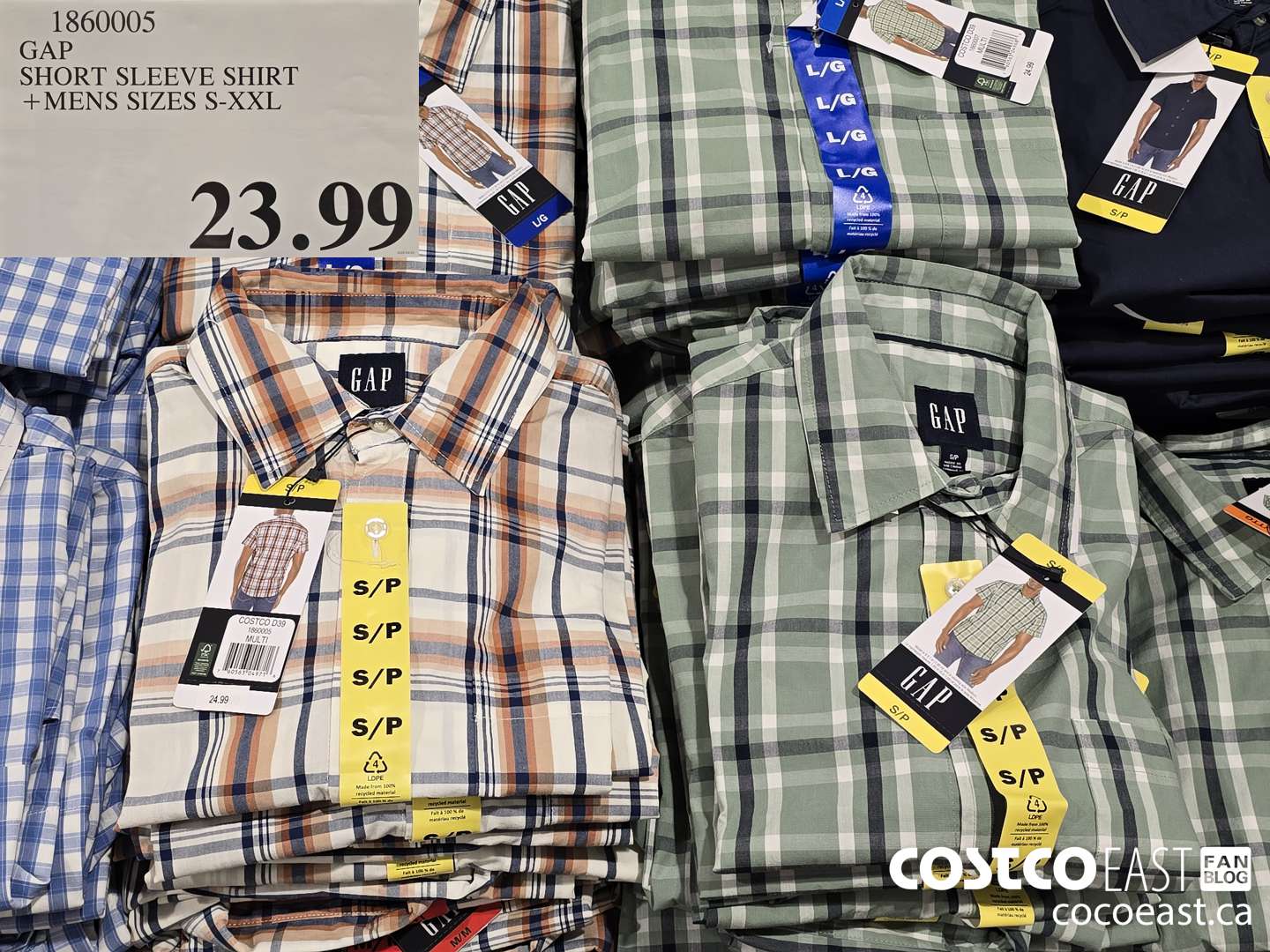 1860005 GAP SHORT SLEEVE SHIRT +MENS SIZES S-XXL $23.99