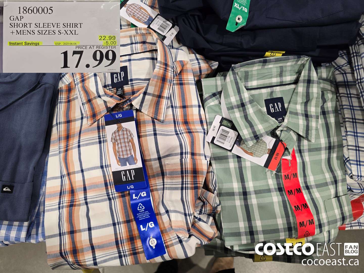 1860005 GAP SHORT SLEEVE SHIRT +MENS SIZES S-XXL ($5.00 INSTANT SAVINGS EXPIRES ON 2025-06-08) $17.99