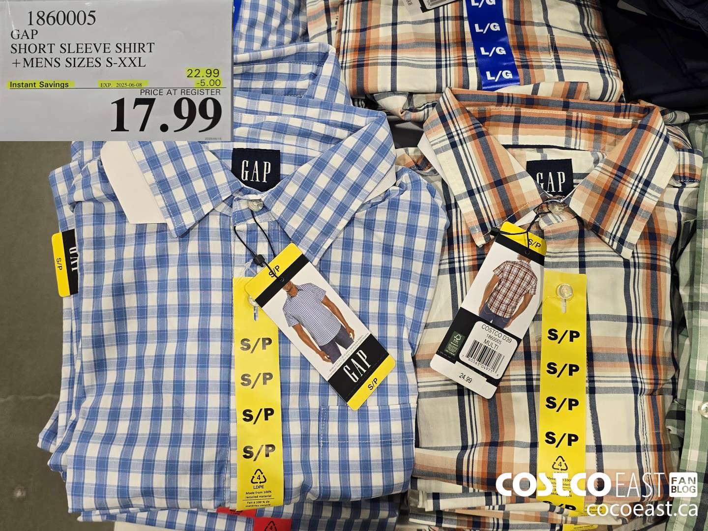 1860005 GAP SHORT SLEEVE SHIRT +MENS SIZES S-XXL ($5.00 INSTANT SAVINGS EXPIRES ON 2025-06-08) $17.99