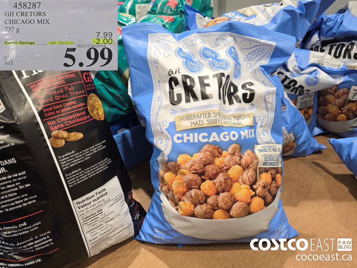 458287 GH CRETOR'S CHICAGO MIX 737 g ($2.00 INSTANT SAVINGS EXPIRES ON 2025-05-18) $5.99