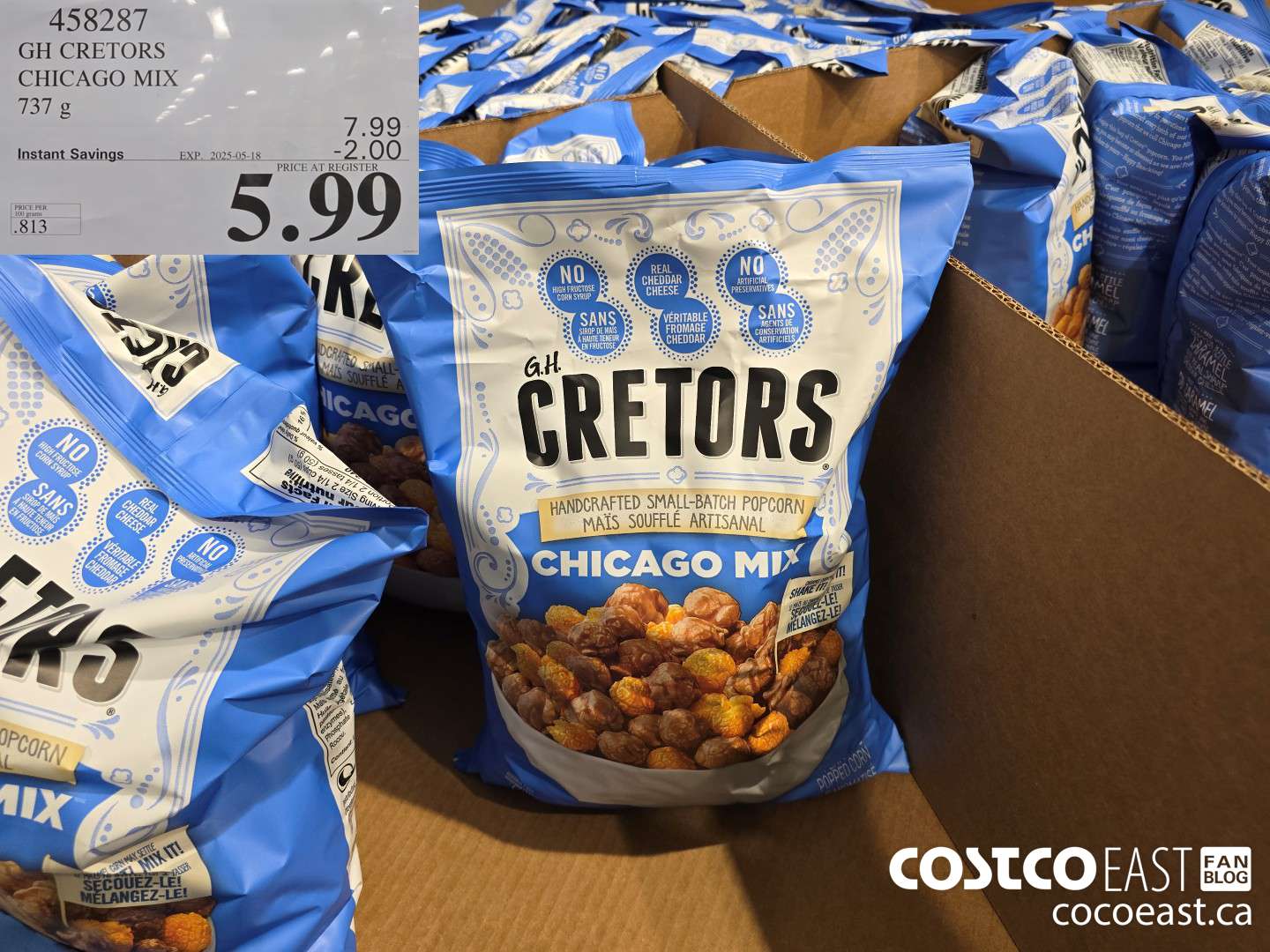 458287 GH CRETOR'S CHICAGO MIX 737 g ($2.00 INSTANT SAVINGS EXPIRES ON 2025-05-18) $5.99
