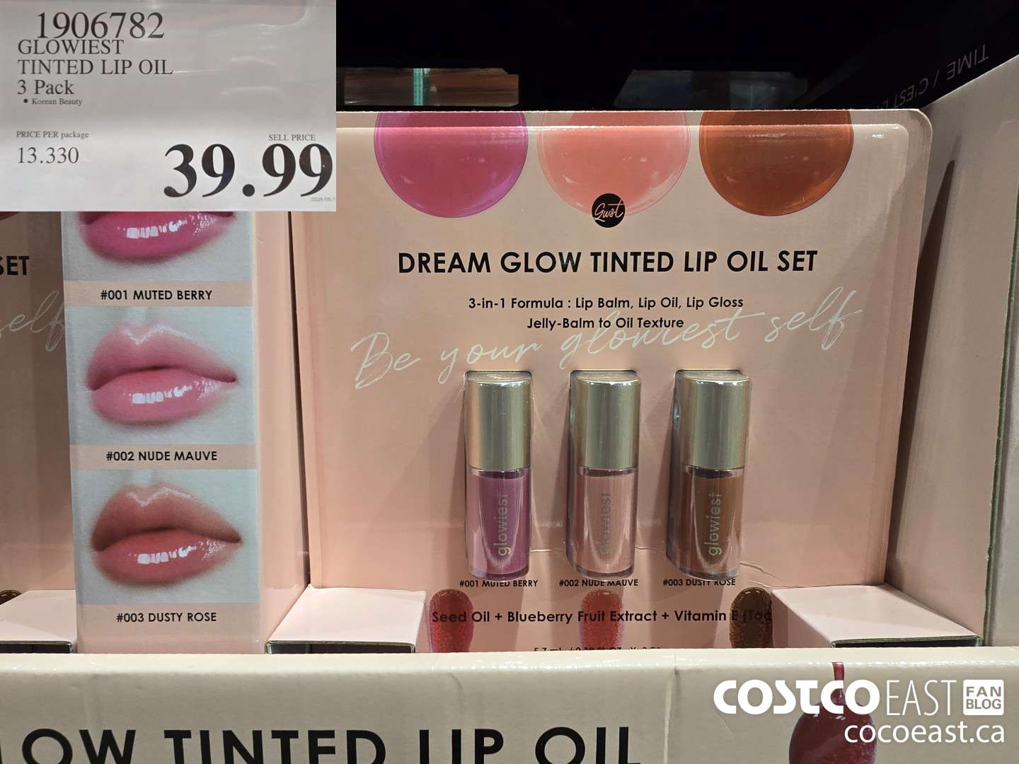 1906782 GLOWIEST TINTED LIP OIL 3 Pack $39.99