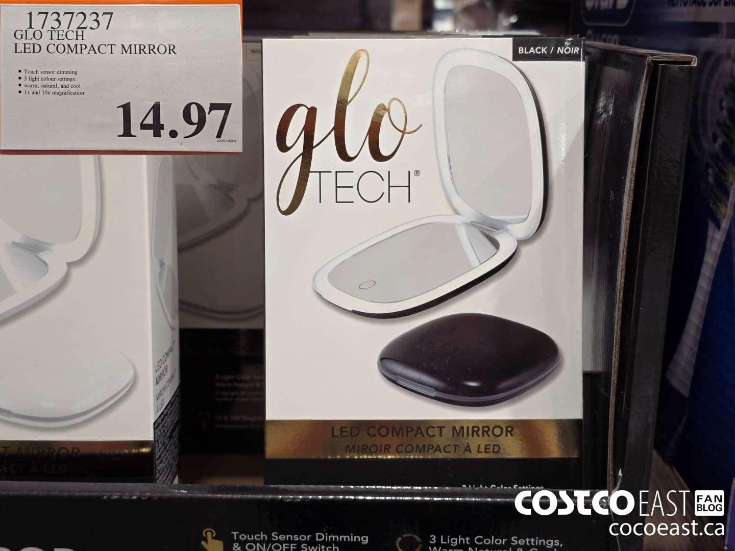 1737237 GLO TECH LED COMPACT MIRROR $14.97