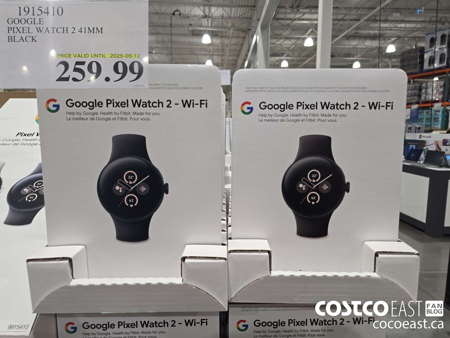 1915410 GOOGLE PIXEL WATCH 2 41MM BLACK $259.99