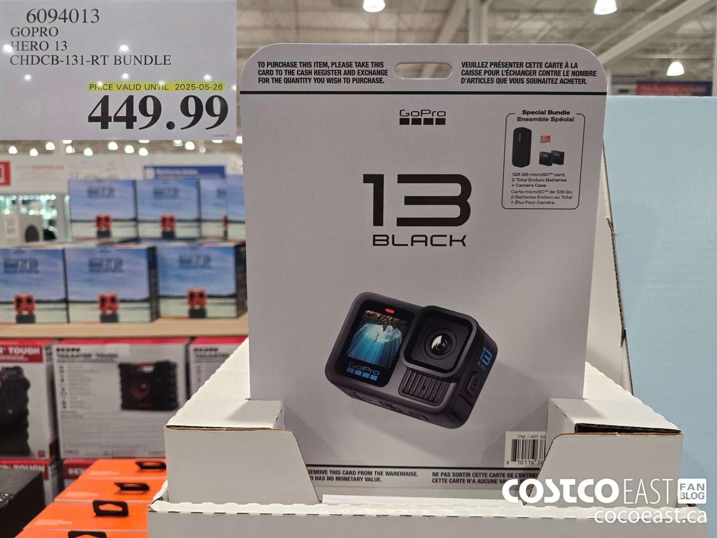 6094013 GOPRO HERO 13 CHDCB-131-RT BUNDLE $449.99