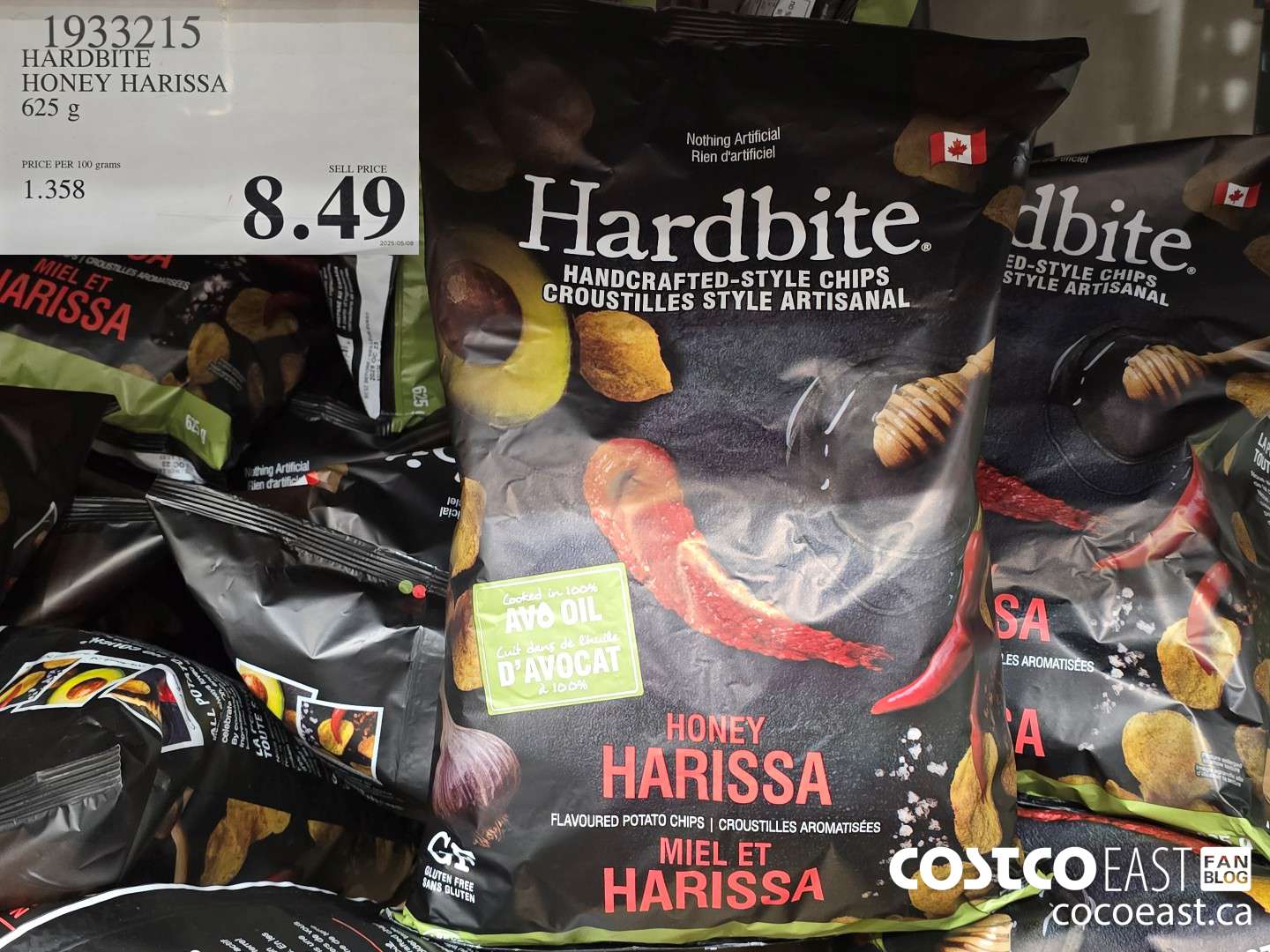 1933215 HARDBITE HONEY HARISSA 625 G $8.49