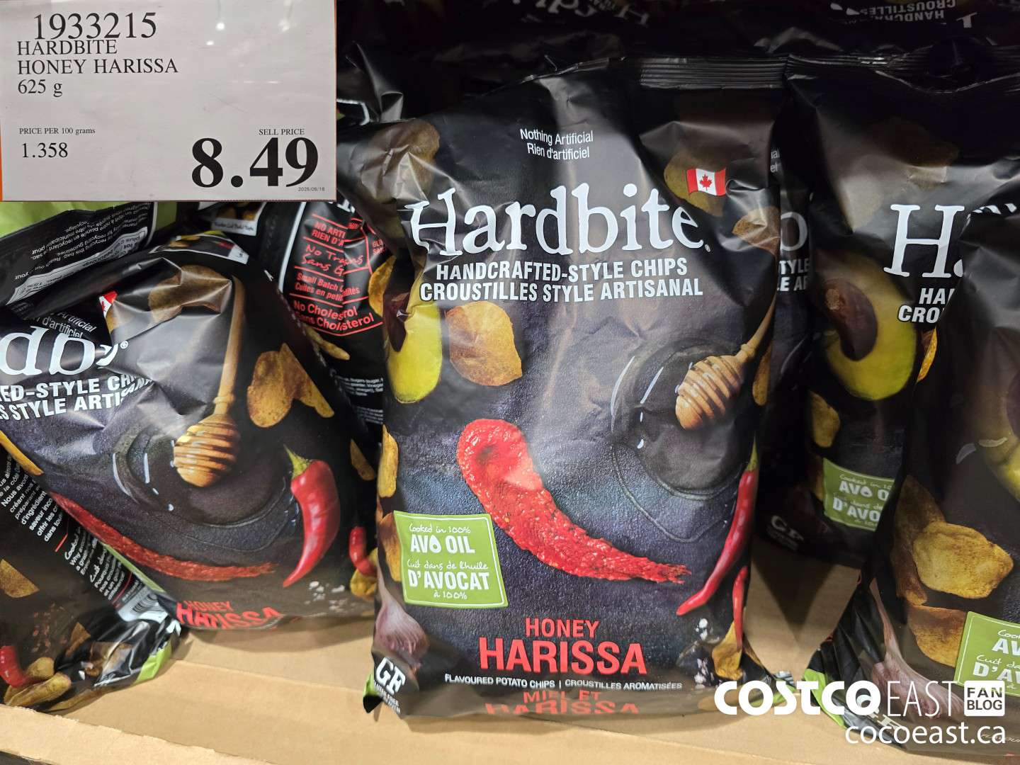 1933215 HARDBITE HONEY HARISSA 625 G $8.49