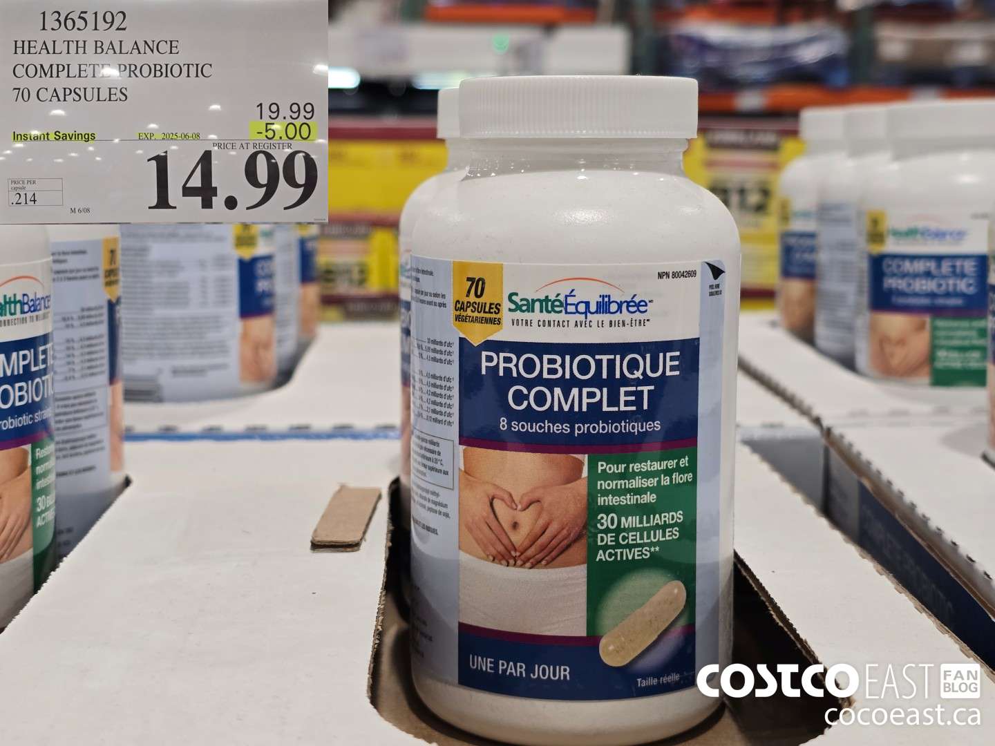 1365192 HEALTH BALANCE COMPLETE PROBIOTIC 70 CAPSULES ($5.00 INSTANT SAVINGS EXPIRES ON 2025-06-08) $14.99