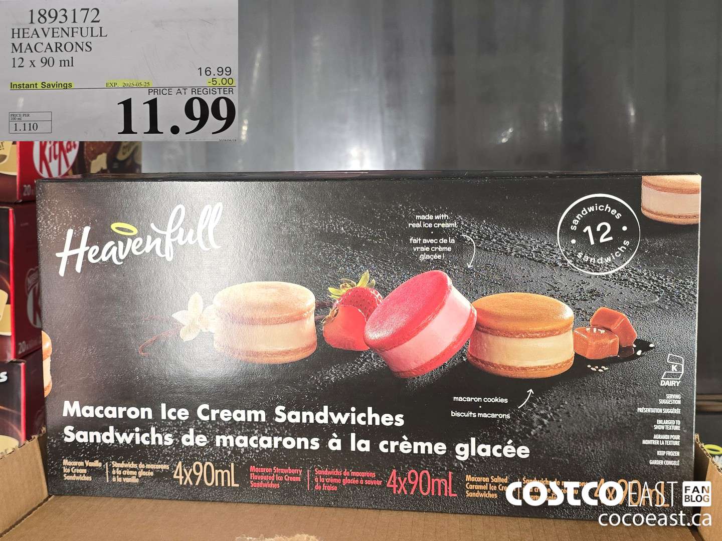 1893172 HEAVENFULL MACARONS 12 x 90ml ($5.00 INSTANT SAVINGS EXPIRES ON 2025-05-25) $11.99