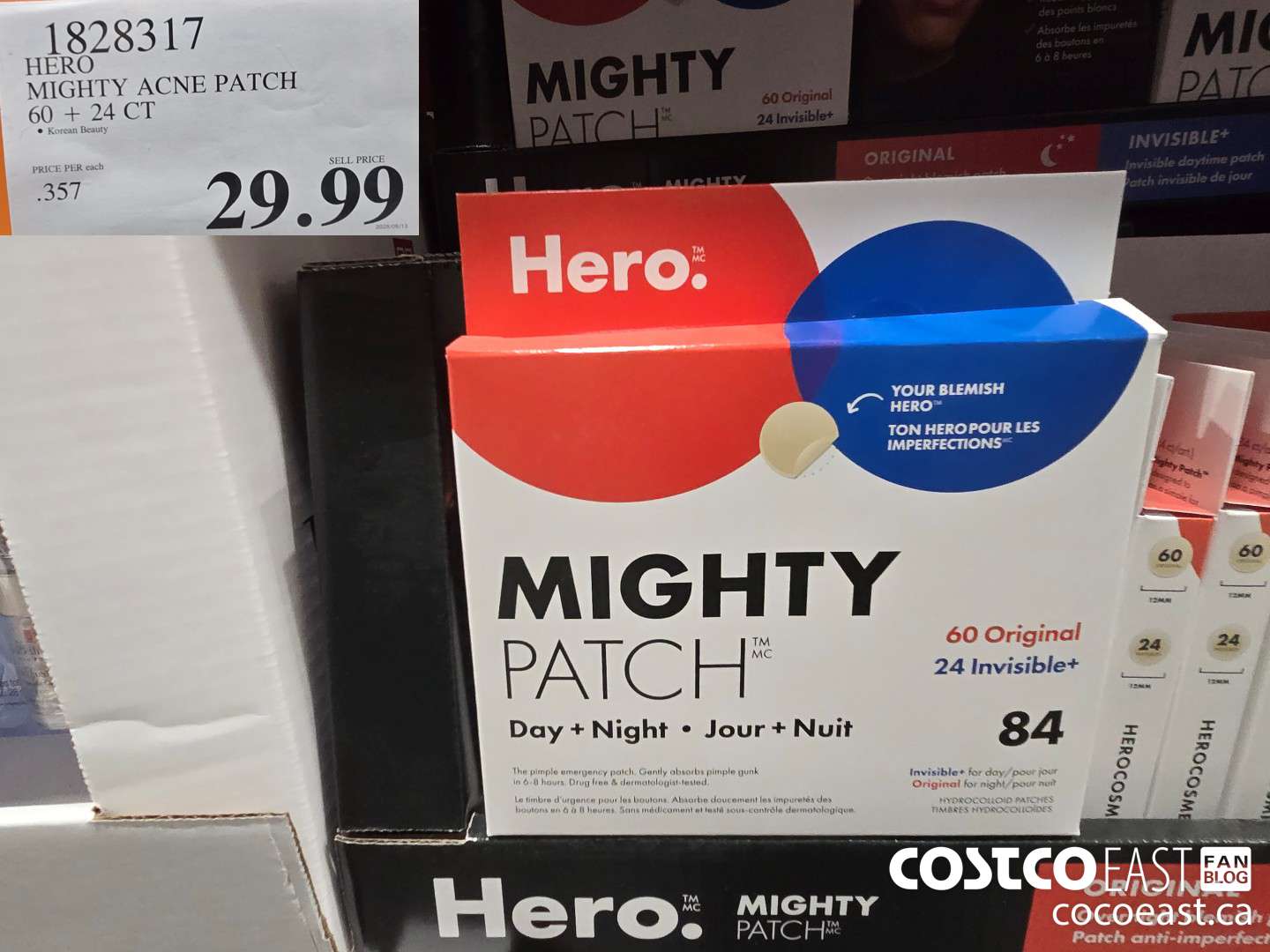 1828317 HERO MIGHTY ACNE PATCH 60 + 24 CT $29.99