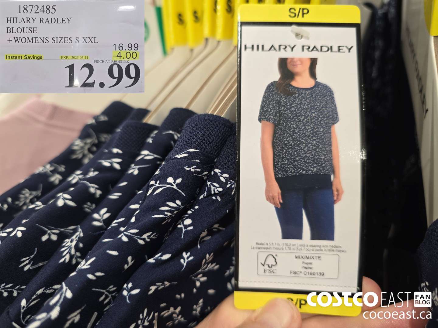 1872485 HILARY RADLEY BLOUSE + LADIES SIZES S-XXL ($4.00 INSTANT SAVINGS EXPIRES ON 2025-05-11) $12.99