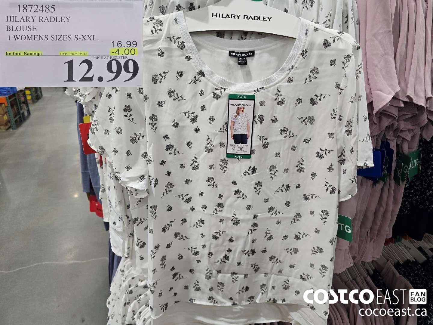 1872485 HILARY RADLEY BLOUSE + LADIES SIZES S-XXL ($4.00 INSTANT SAVINGS EXPIRES ON 2025-05-18) $12.99