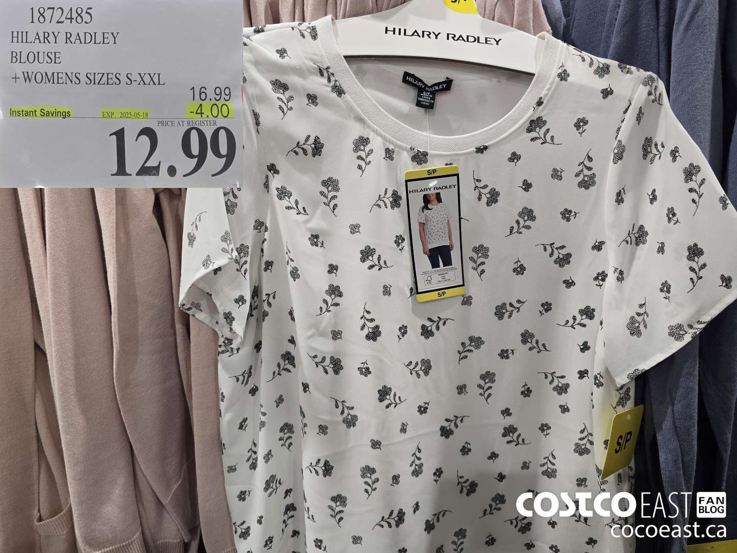 1872485 HILARY RADLEY BLOUSE + LADIES SIZES S-XXL ($4.00 INSTANT SAVINGS EXPIRES ON 2025-05-18) $12.99