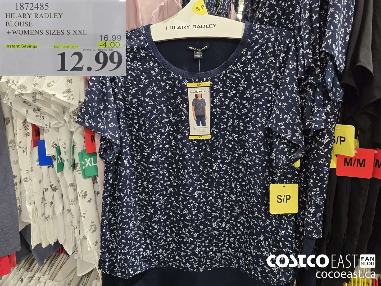 1872485 HILARY RADLEY BLOUSE + LADIES SIZES S-XXL ($4.00 INSTANT SAVINGS EXPIRES ON 2025-05-18) $12.99