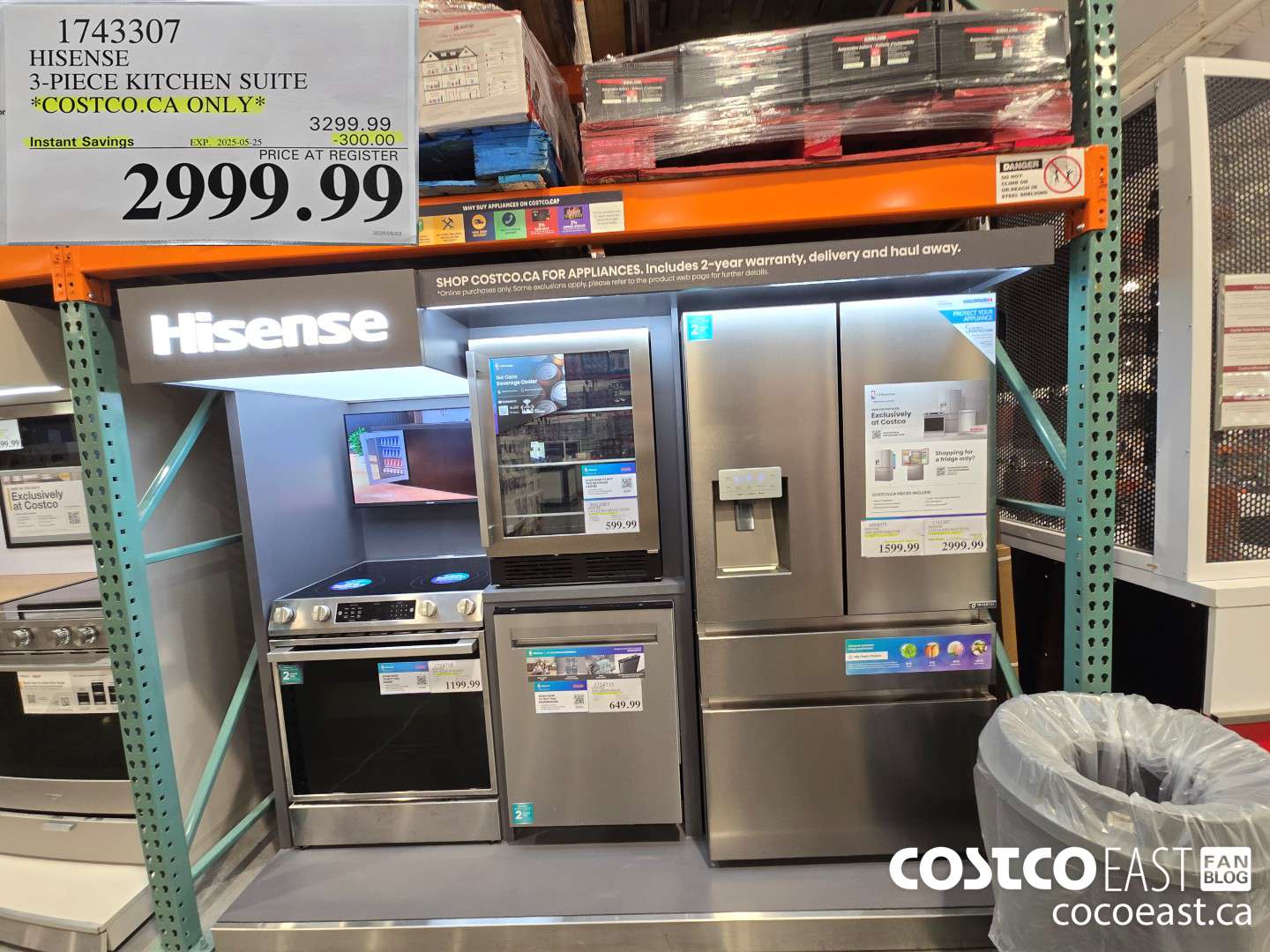 1743307 HISENSE 3-PIECE KITCHEN SUITE *COSTCO.CA ONLY* ($300.00 INSTANT SAVINGS EXPIRES ON 2025-05-25) $2999.99