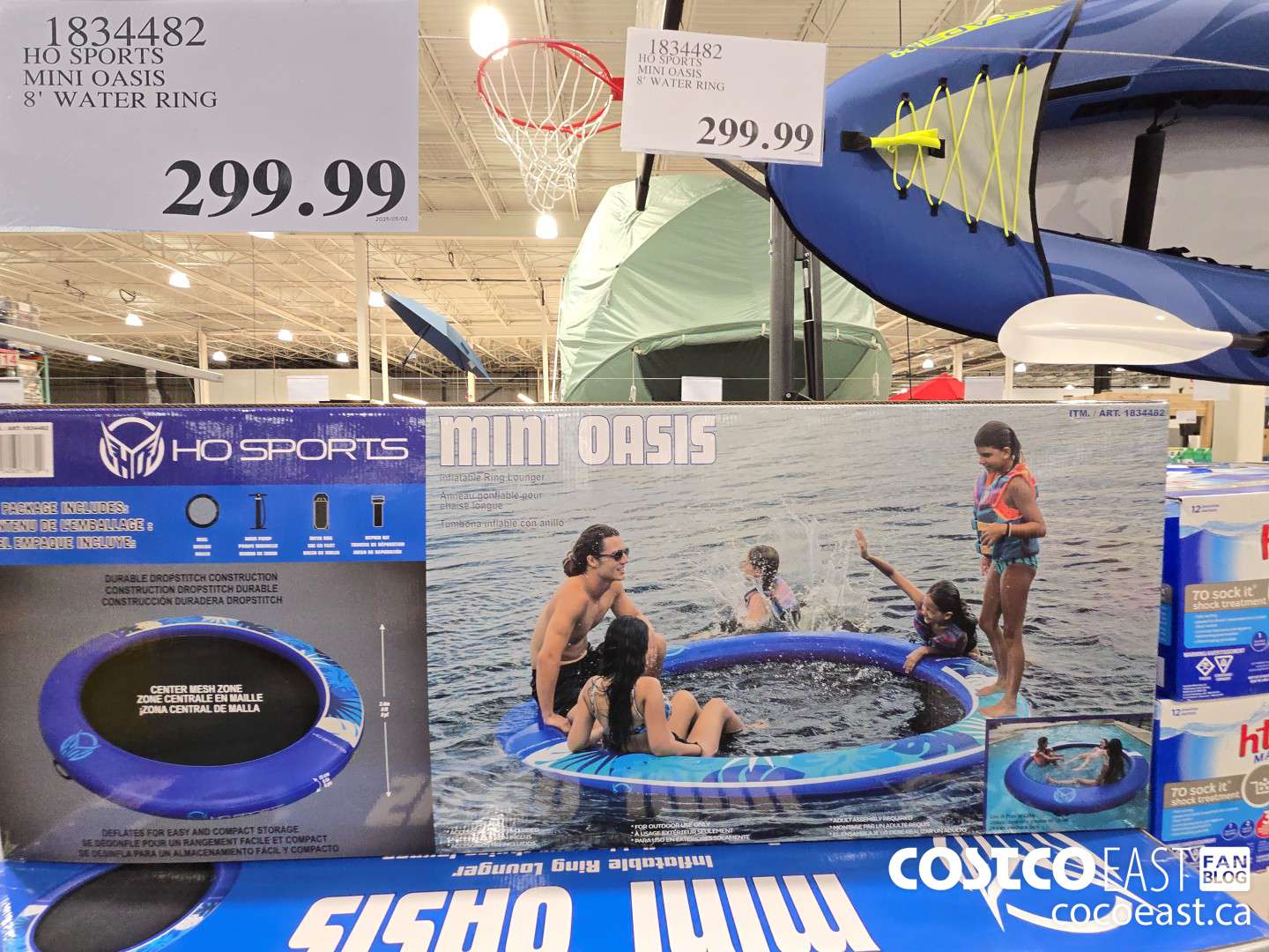 1834482 HO SPORTS MINI OASIS 8' WATER RING $299.99