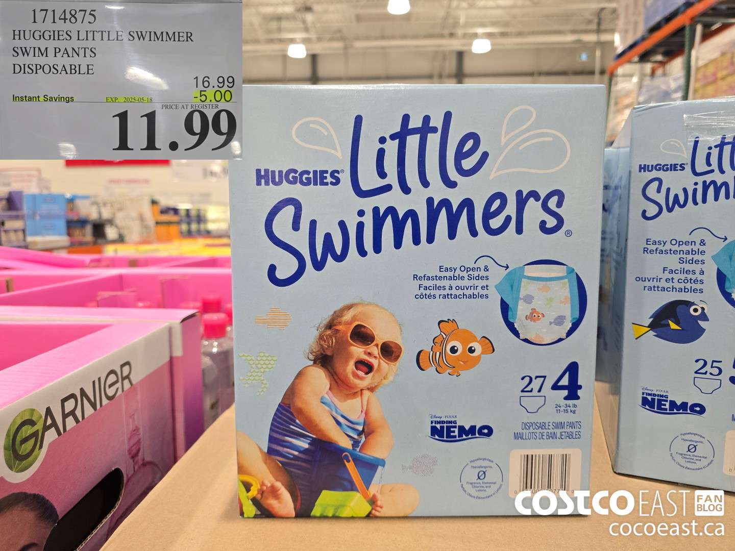 1714875 HUGGIES LITTLE SWIMMER SWIM PANTS DISPOSABLE ($5.00 INSTANT SAVINGS EXPIRES ON 2025-05-18) $11.99