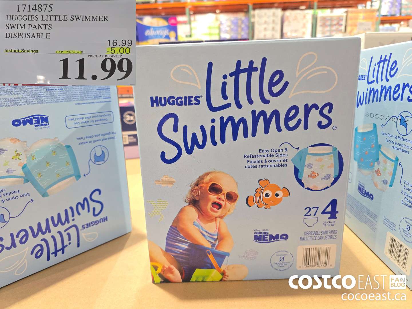 17143875 HUGGIES LITTLE SWIMMER SWIM PANTS DISPOSABLE ($5.00 INSTANT SAVINGS EXPIRES ON 2025-05-18) $11.99
