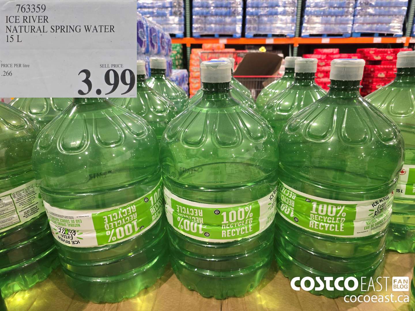 763359 ICE RIVER NATURAL SPRING WATER 15 L $3.99