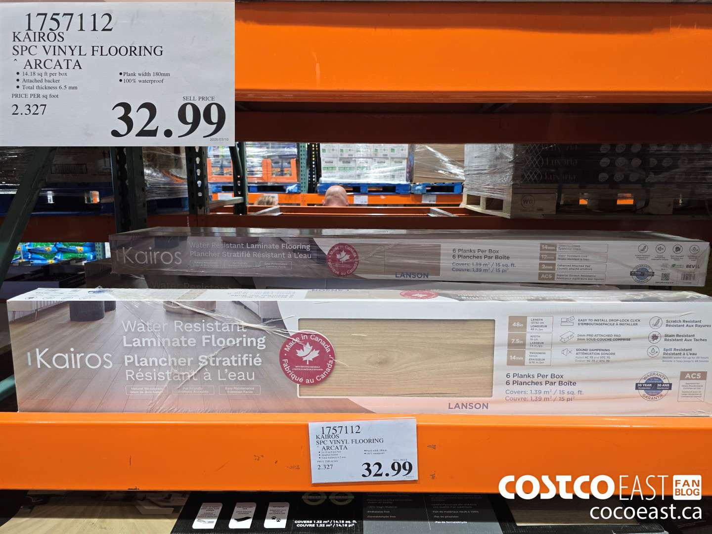 1757112 KAIROS SPC VINYL FLOORING ARCATA $32.99