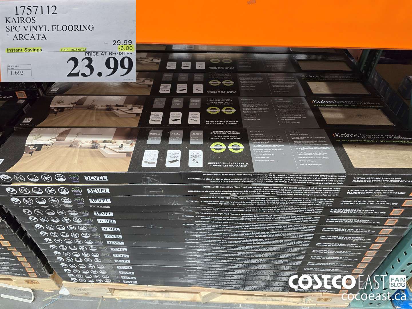 1757112 KAIROS SPC VINYL FLOORING ARCATA ($6.00 INSTANT SAVINGS EXPIRES ON 2025-05-25) $23.99