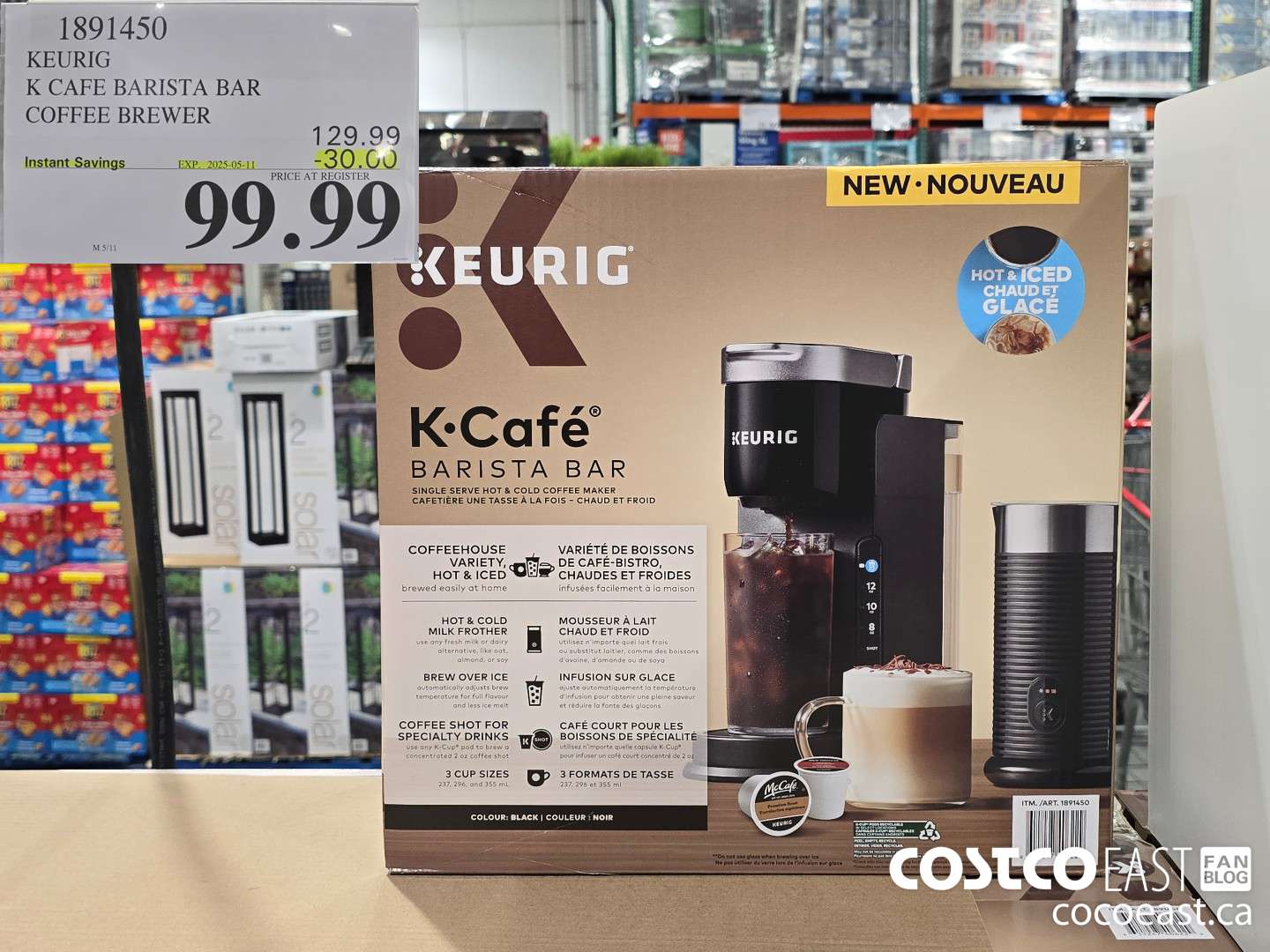 1891450 KEURIG K CAFE BARISTA BAR COFFEE BREWER ($30.00 INSTANT SAVINGS EXPIRES ON 2025-05-11) $99.99