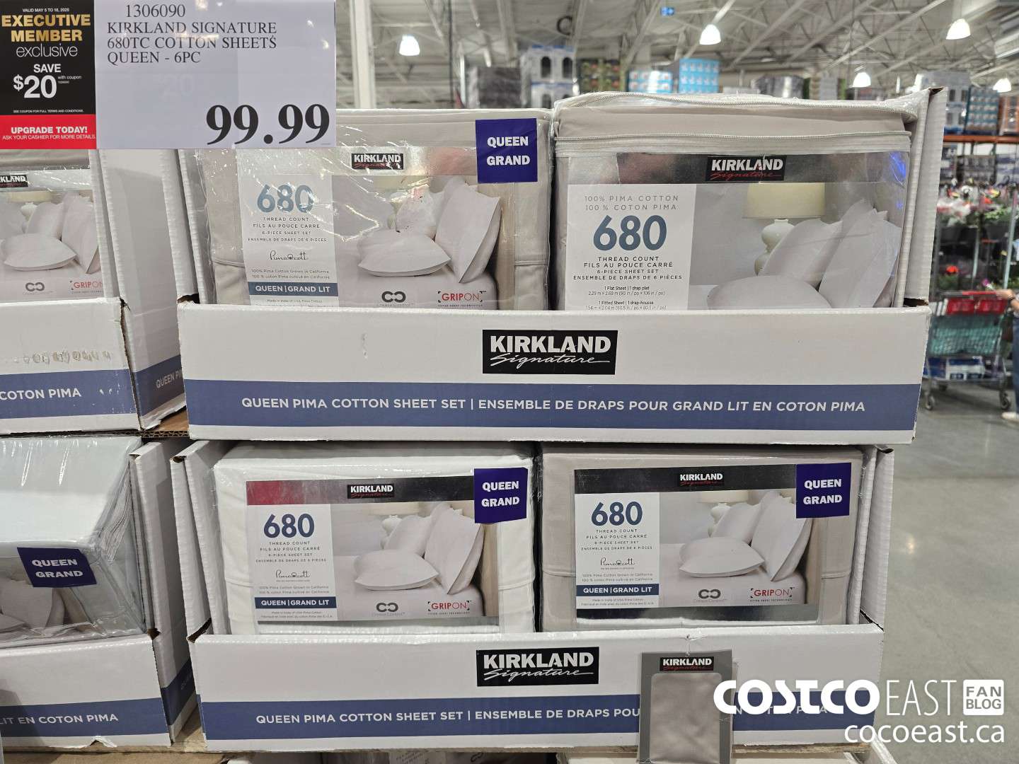 1306090 KIRKLAND SIGNATURE 680TC QUEEN - 6PC ($20.00 INSTANT SAVINGS EXPIRES ON 2025-05-18) $79.99