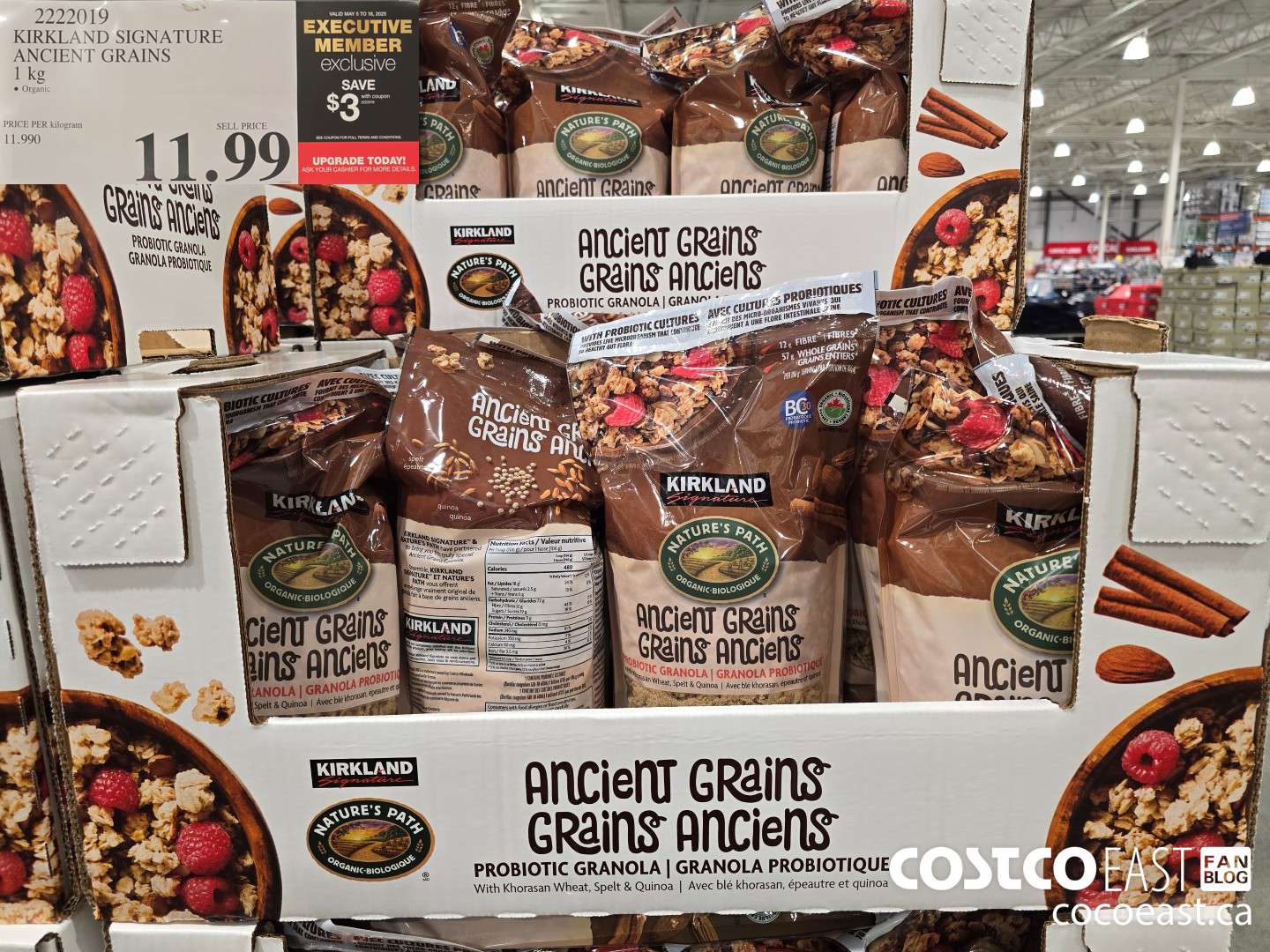 2222019 KIRKLAND SIGNATURE ANCIENT GRAINS 1 kg ($3.00 INSTANT SAVINGS EXPIRES ON 2025-05-18) $8.99