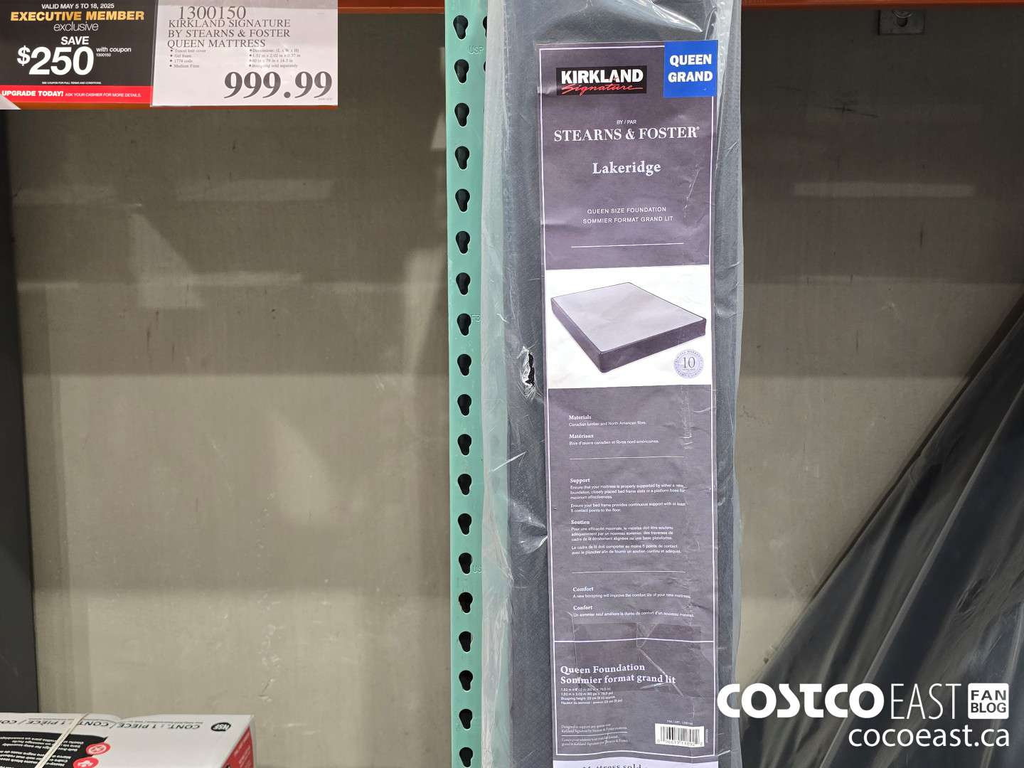 1300150 KIRKLAND SIGNATURE BY STEARNS & FOSTER QUEEN MATTRESS ($250.00 INSTANT SAVINGS EXPIRES ON 2025-05-18) $749.99