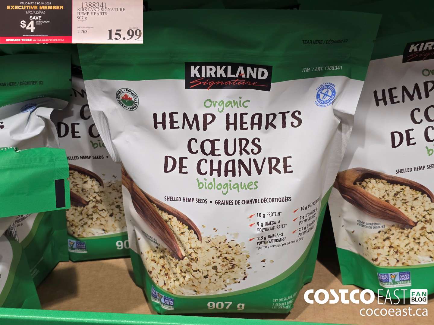 1388341 KIRKLAND SIGNATURE HEMP HEARTS 907 G ($4.00 INSTANT SAVINGS EXPIRES ON 2025-05-18) $11.99