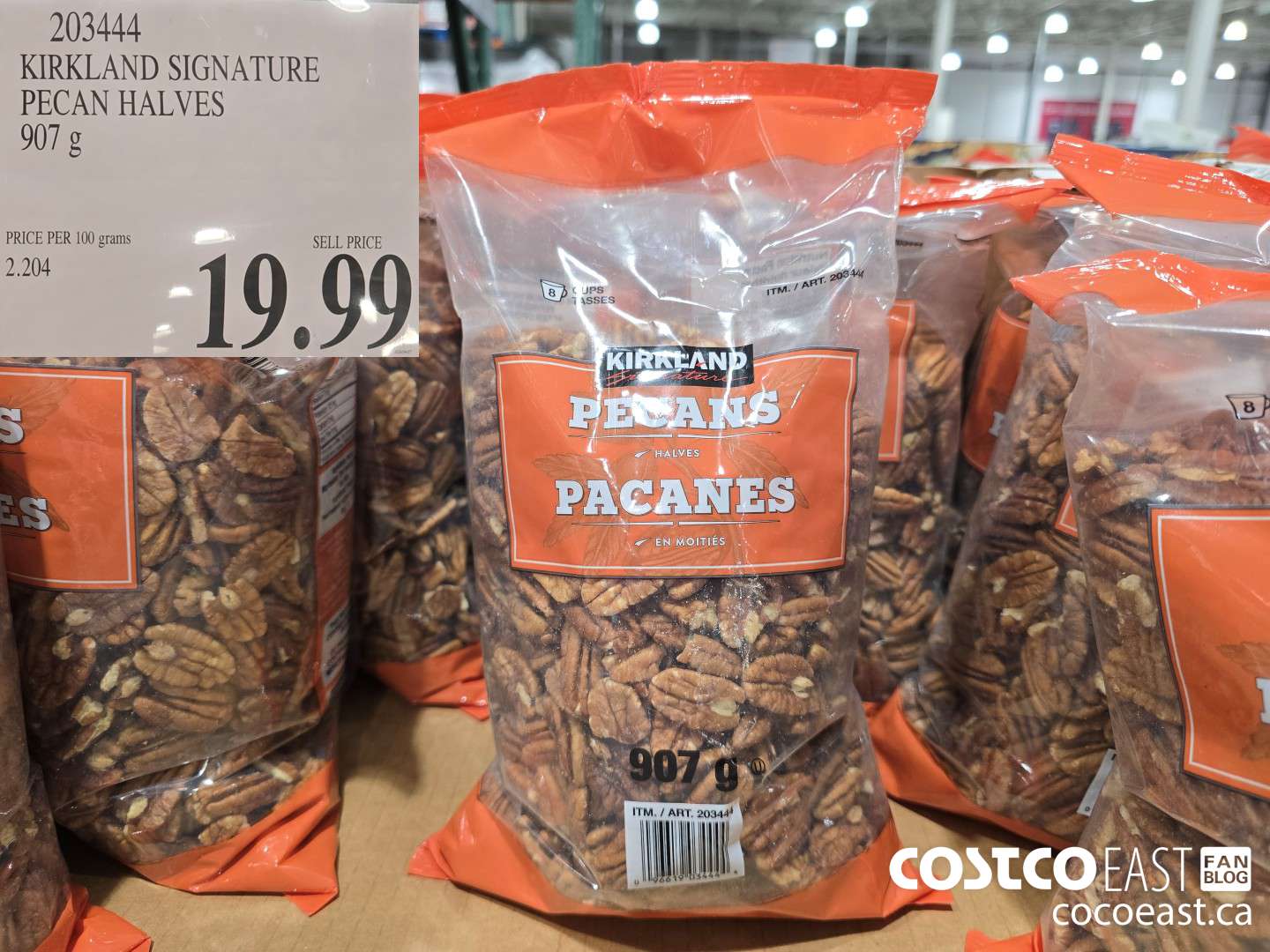 203444 KIRKLAND SIGNATURE PECAN HALVES 907 G $19.99