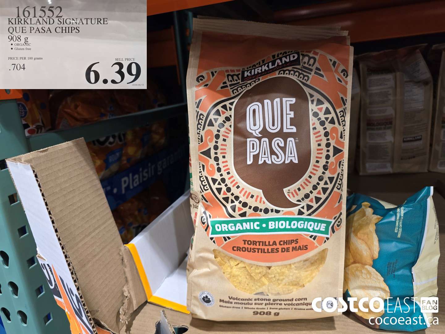 161552 KIRKLAND SIGNATURE QUE PASA CHIPS 908 g $6.39