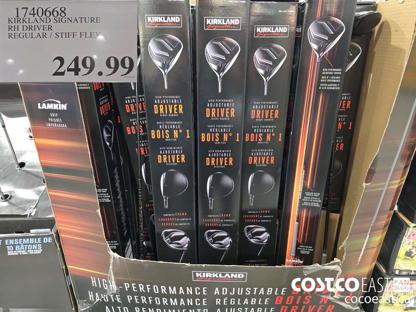 1740668 KIRKLAND SIGNATURE RH DRIVER REGULAR / STIFF FLEX $249.99