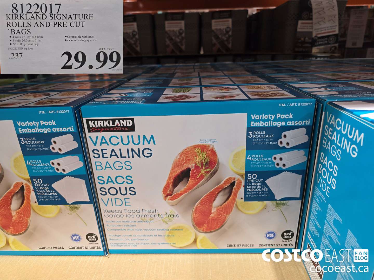 8122017 KIRKLAND SIGNATURE ROLLS AND PRE-CUT BAGS $29.99